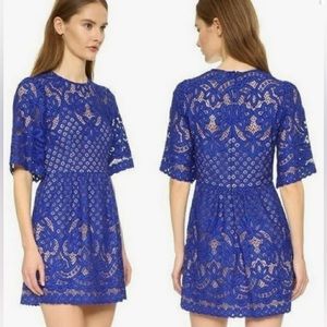 BCBGMaxAzria - Jillyan Larkspur Blue Lace Dress - 4
